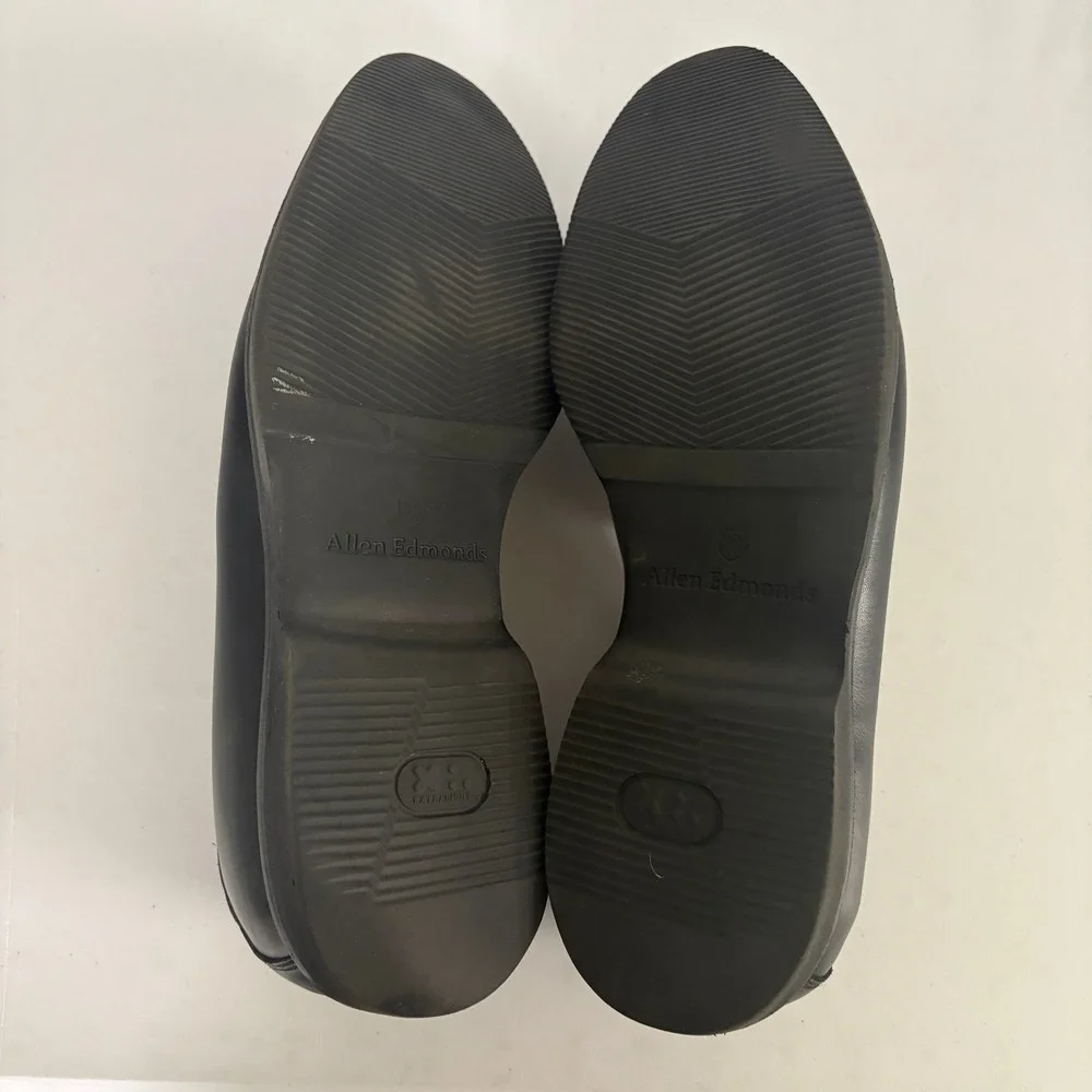 Allen Edmonds Penny Loafers Mens 9.5 D Black Leather Slip On Dress Shoes 3032